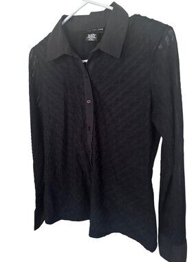 Style & Co. black button up shirt size M